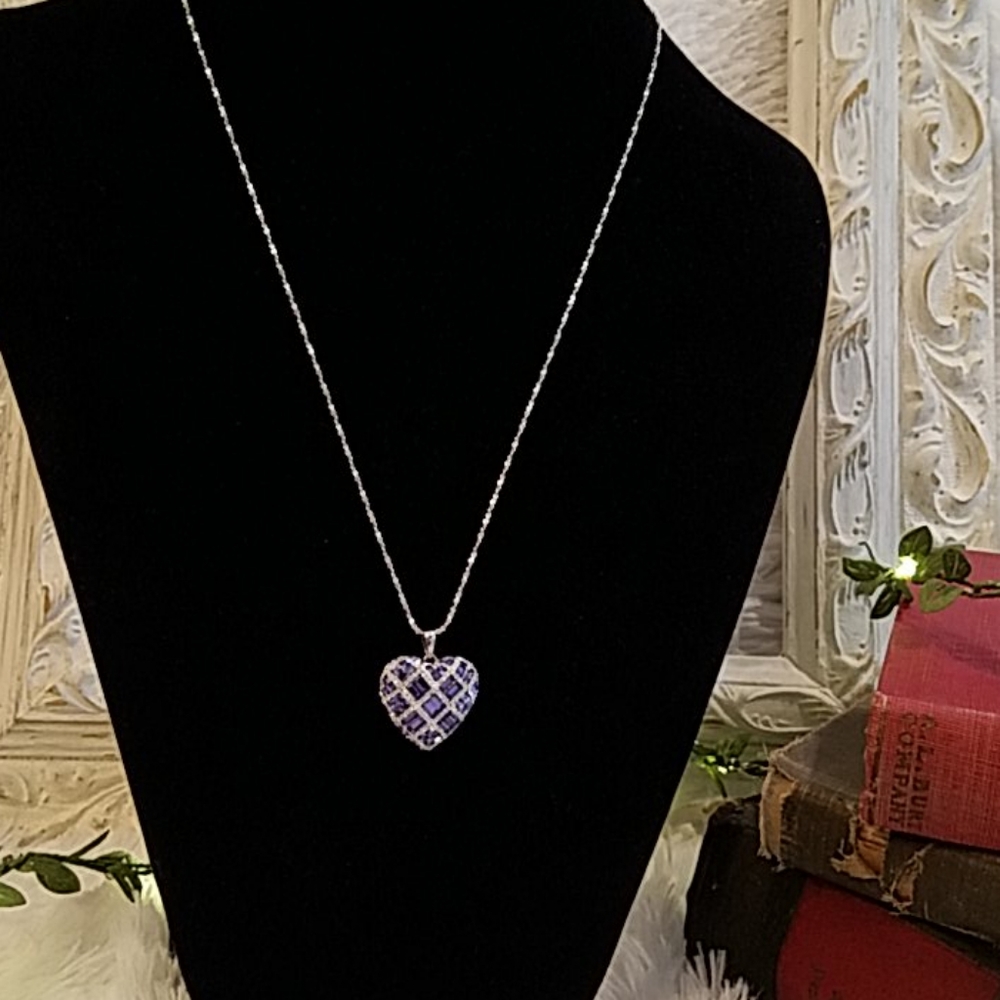 NIB Sterling Silver & Swarovski Crystal Necklace